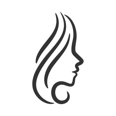 Beauty Woman Logo design line art