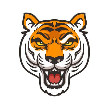 tiger head vector illustration graphic mascot