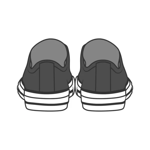 Sneakers Shoes Vector Illustration Color — Archivo Imágenes Vectoriales