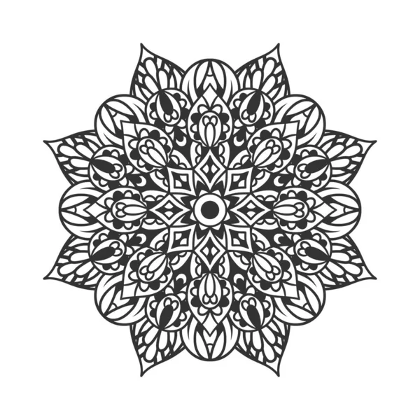 Ethnic Mandala Ornament Pattern — Stock Vector