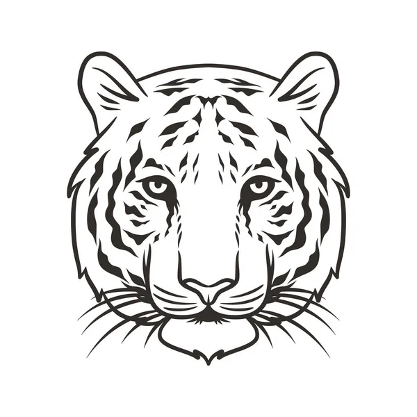 tiger head vector illustration graphic mascot