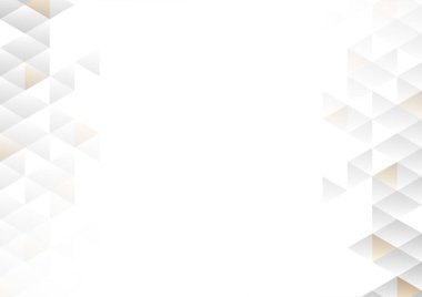 Abstract white and gold geometric background
