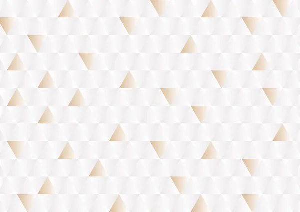 Abstract White Gold Geometric Background White Geometric Concept Background — 스톡 벡터