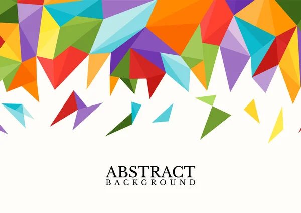 Abstract Colorful Geometric Vector Background Colorful Rainbow Polygon Background — Image vectorielle