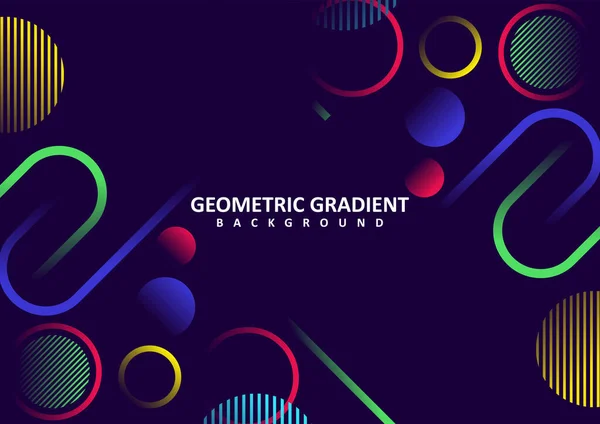 Geometric Gradient Colorful Vector Background Modern Geometric Background — 스톡 벡터