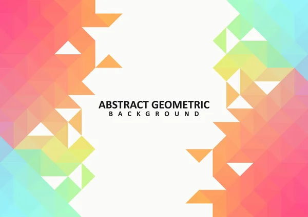 Abstract Colorful Geometric Vector Background Colorful Rainbow Polygon Background — Stock Vector