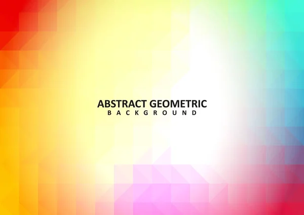 Abstract Colorful Geometric Vector Background Colorful Rainbow Polygon Background — стоковый вектор