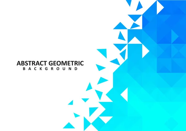 Abstract Blue Geometric Vector Background Design Blue Geometric Background — Stockvektor