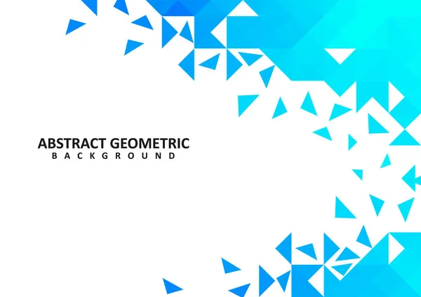 Abstract Blue Geometric Vector Background Design Blue Geometric Background — 图库矢量图片