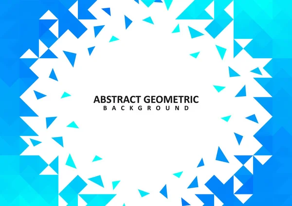 Абстрактний Синій Геометричний Векторний Дизайн Фону Синій Геометричний Фон — стоковий вектор