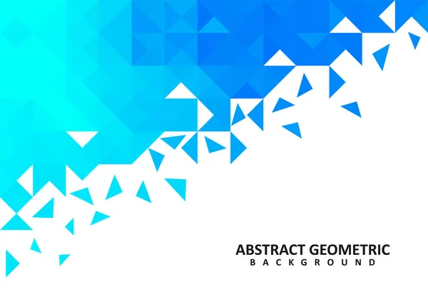 Abstract Blue Geometric Vector Background Design Blue Geometric Background — Image vectorielle