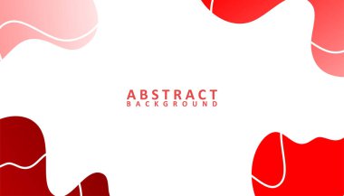 Soyut beyaz ve kırmızı arkaplan tasarımı, modern stil arkaplan şablonu