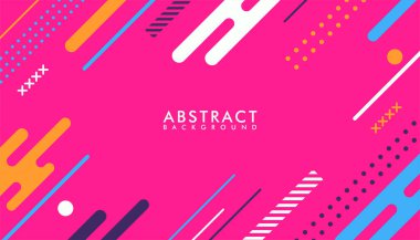 Renkli soyut geometrik arkaplan. Moda geometrik arkaplan tasarımı