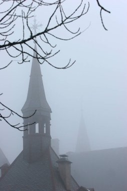 Grande Chartreuse manastırı. Sisteki kilise. Fransa. 