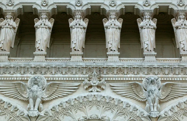 Architectuur Sculpturen Vier Basiliek Frankrijk — Stockfoto