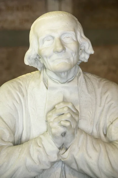 stock image Catholic statue.  The cure of Ars. Jean Marie Vianney.  France. 