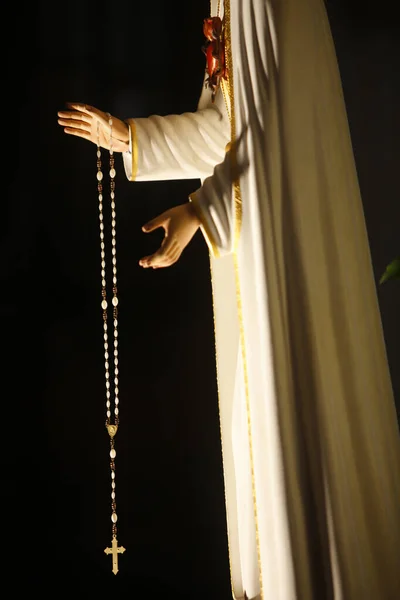 ファティマ巡礼者の聖母像 詳細は フランス — ストック写真