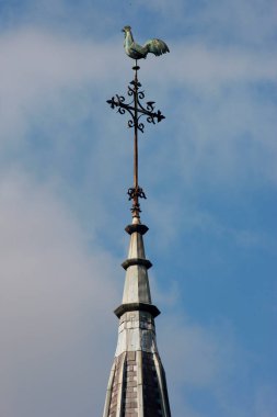 Picardie kilise kulesi. Katolik kilisesi. Fransa. 
