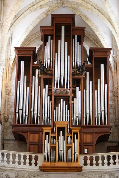 Fleury Benedictine Abbey Church Varhany Francie — Stock fotografie