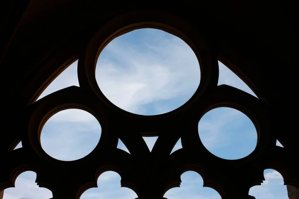 Opactwo Royaumont Architektura Gotycka Francja — Zdjęcie stockowe