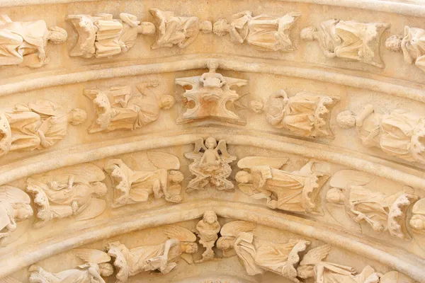 Catedral Bourges Arcos Portão Oeste França — Fotografia de Stock