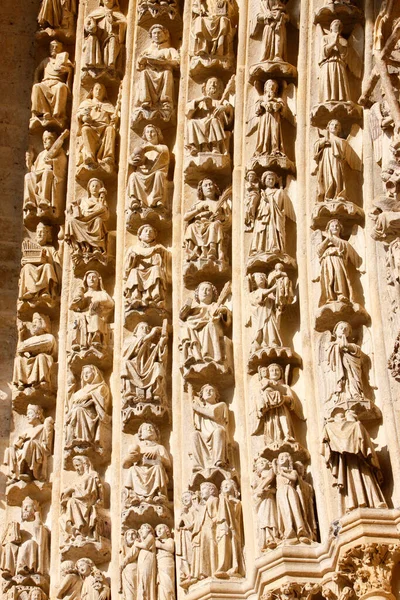 Catedral Amiens Eleitos Saudados Por Abraão França — Fotografia de Stock