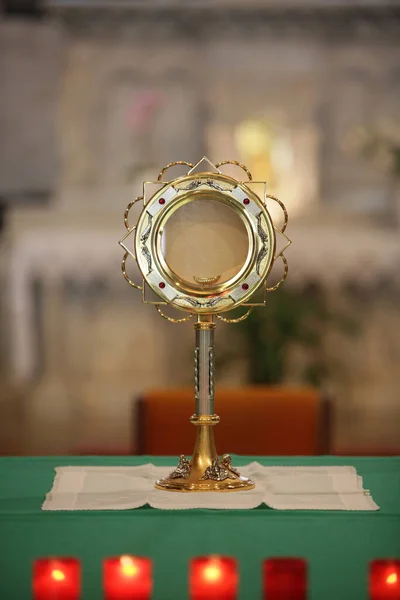 Santuario Nuestra Señora Salette Adoración Eucarística Francia — Foto de Stock