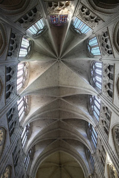 Cathédrale Saint Etienne Nef France — Photo