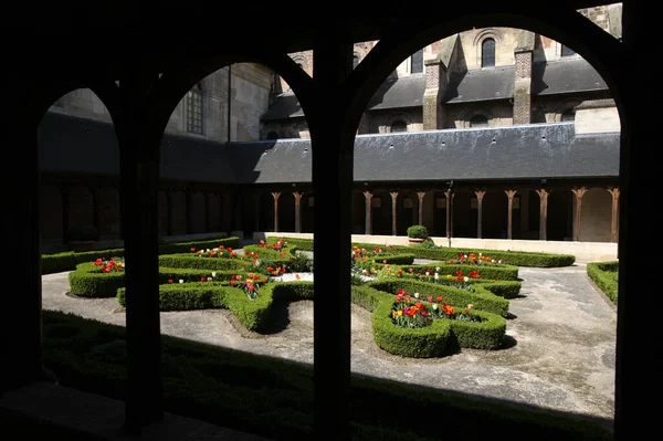 Montivilliers Abbey Cloister France — Stock Photo, Image