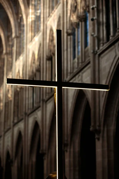 Saint Severin Church Christian Cross France — Stock Photo, Image