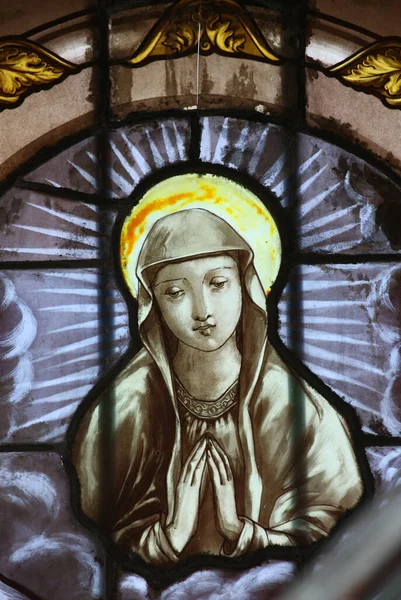 Скляна Пляма Цвинтарі Пер Лашез Марія Франс — стокове фото