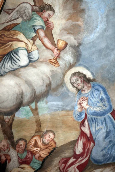 Vår Frue Antagelseskirken Jesus Ber Getsemani Frankrike – stockfoto