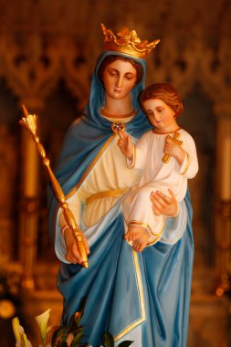 St Mary Katedrali, Sydney. Bakire Meryem ve İsa. Avusturalya. 