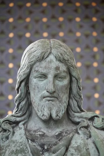 Господи Иисусе Статуя Кладбище Австрия — стоковое фото