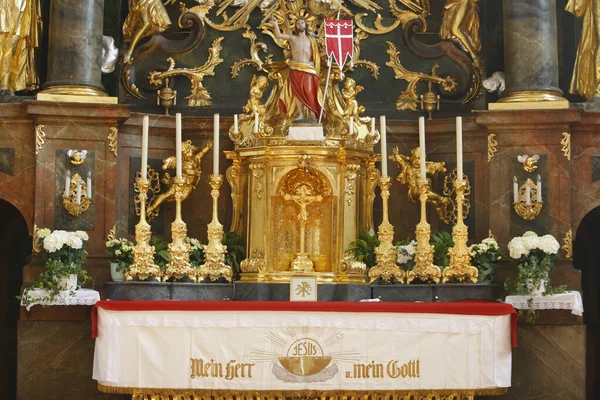 Iglesia Mauer Bei Melk Altar Barroco Austria —  Fotos de Stock