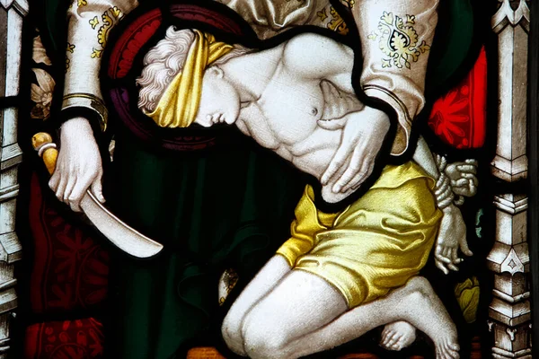 Anjo Aparecendo Para Abraão Seu Filho Século Xix Igreja Anglicana — Fotografia de Stock