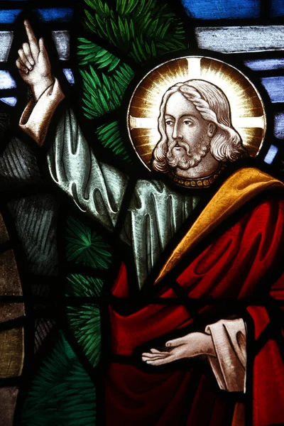 耶稣向那两个马利亚问了声好 19世纪 圣约翰英国圣公会教堂澳大利亚 — 图库照片