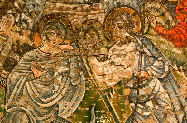 Монастир Святої Богородиці Святого Іоанна Кама Фреска Століття Благовіщення Єгипет — стокове фото