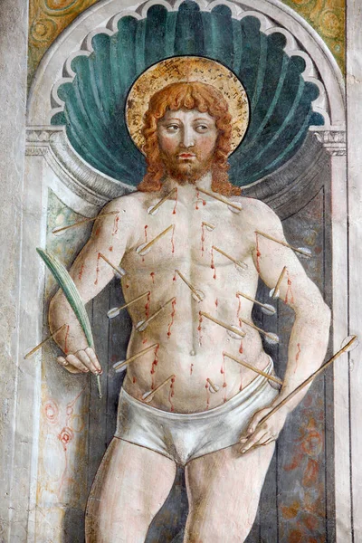 Martyr Saint Sébastien Peinture Italie — Photo