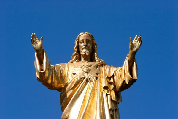 Estatua Jesucristo Basílica Fátima — Foto de Stock