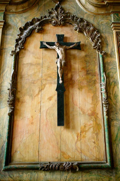 Cristo Cruz Mosteiro Batalha Portugal — Fotografia de Stock