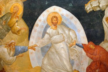 Chora 'nın Aziz Kurtarıcısı Kilisesi. İsa 'nın Araf' a inişi. Turkuey. 