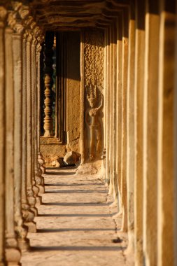 Angkor Wat 'ta Apsara Dansçısı. Kamboçya. 