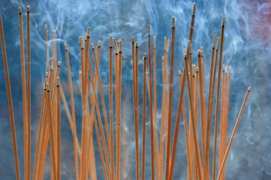 Kuan Yin Teng, Penang 'daki Merhamet Tanrıçası. Tütsü çubukları. Adaklar. Malezya. 