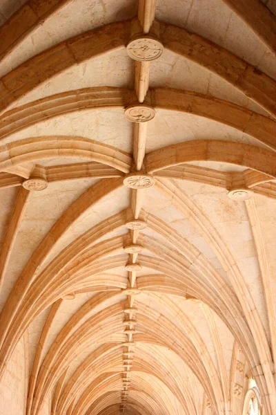 Cloître Gothique Monastère Jeronimos Portugal — Photo