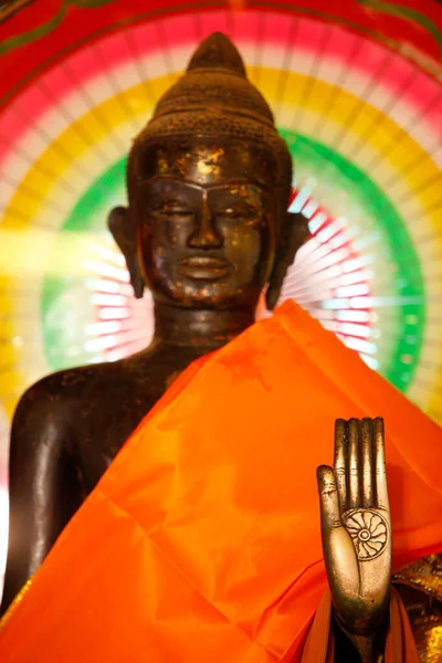 Statue Bouddha Dans Une Pagode Cambodgienne Cambodge — Photo