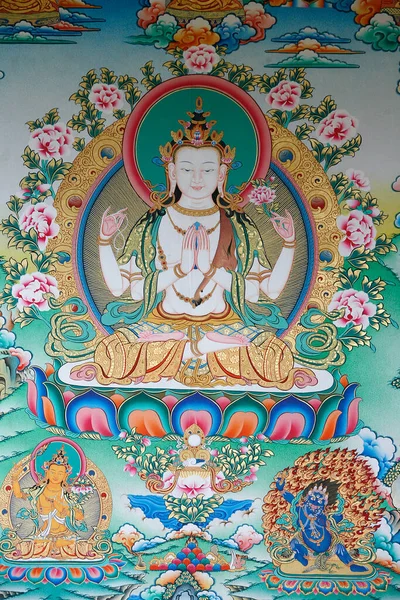Avalokitesvara Buddha Des Mitgefühls Nepal — Stockfoto