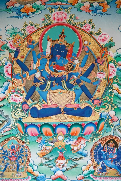 Diosa Tántrica Tibetana Monasterio Kopan Nepal — Foto de Stock