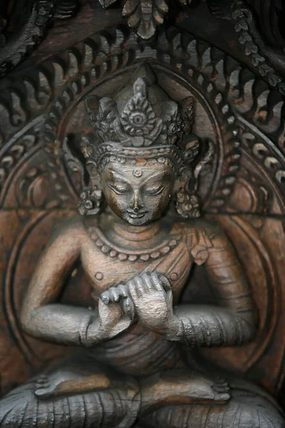 Vairochana Fünfter Buddha Statue Nepal — Stockfoto