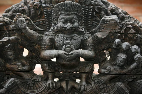 Garuda Heykeli Hindu Tapınağı Nepal — Stok fotoğraf